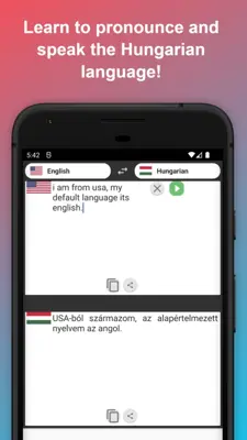 English to Hungarian Translator android App screenshot 1